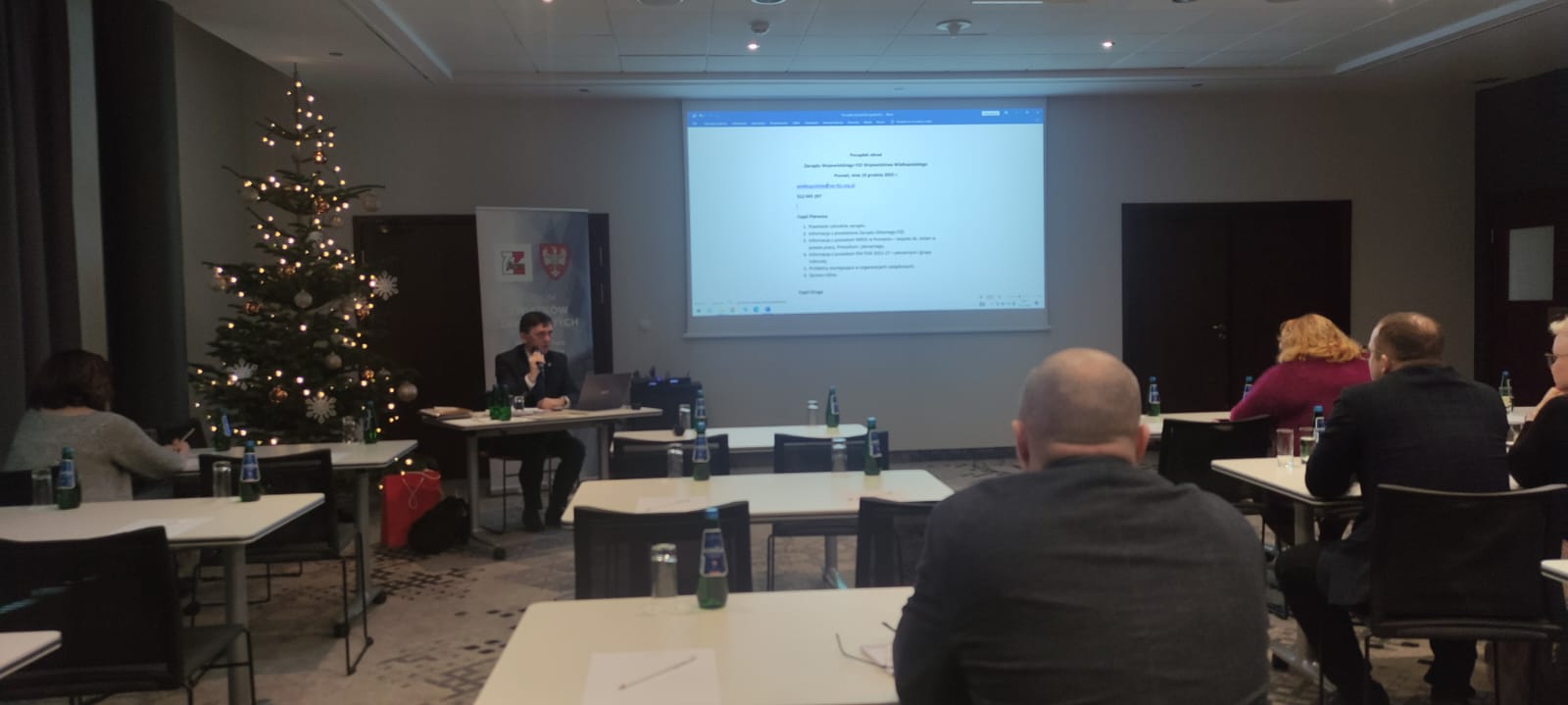 19 - 12 - 2023 - Udział Przewodniczącego WZW NSZZ Pracowników Pożarnictwa w posiedzeniu Zarządu Wojewódzkiego Forum Związków Zawodowych (...)